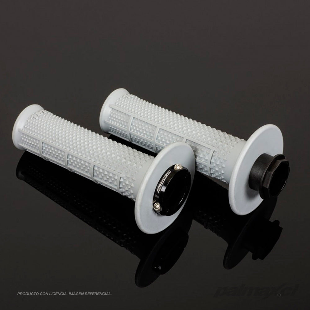 Puños MX Lock-On G238 Soft Gris Claro | Renthal
